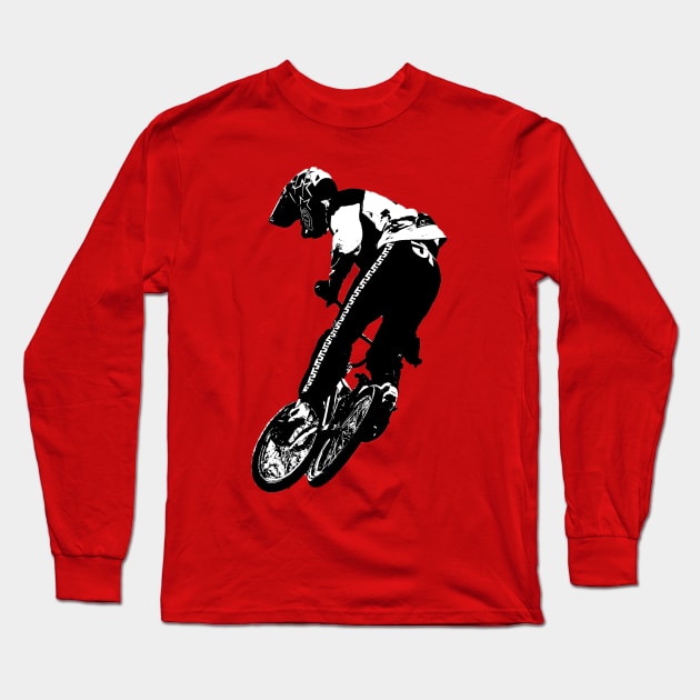 bmx Long Sleeve T-Shirt by rickylabellevie